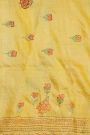 Fancy Tussar Yellow  Saree