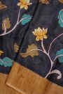 Fancy Tussar Black Saree