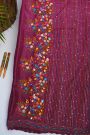 Fancy Silk Magenta Saree
