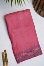 Fancy Tussar Pink Saree