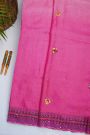 Fancy Tussar Pink Saree