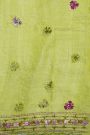 Fancy Tussar Parrot  Green Saree