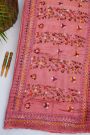 Fancy Tussar Pink  Saree