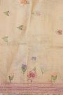 Fancy Tussar Cream  Saree