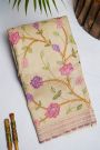 Fancy Tussar Cream Saree