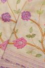 Fancy Tussar Cream Saree