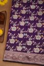 Banarasi Silk Violet Saree