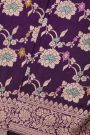 Banarasi Silk Violet Saree