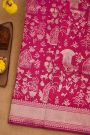 Banarasi Silk Magenta Saree