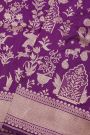 Banarasi Silk Purple Saree