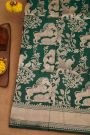 Banarasi Silk Bottle Green Saree