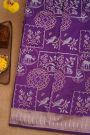 Banarasi Silk Purple Saree