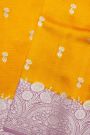 Fancy Matka Silk Orange  Saree