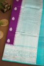 Fancy Matka Silk Purple Saree