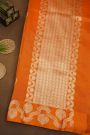 Fancy Matka Silk Orange Saree