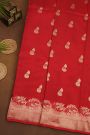 Fancy Matka Silk Red Saree