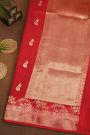 Fancy Matka Silk Red Saree