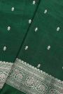 Fancy Matka Silk Bottle Green Saree