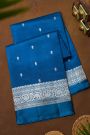 Fancy Matka Silk Blue Saree