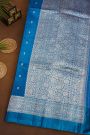 Fancy Matka Silk Blue Saree