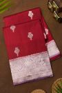 Fancy Matka Silk Red Saree