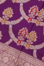 Banarasi Silk Purple Saree