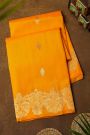 Fancy Matka Silk Mustard And Orange Saree