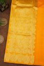 Fancy Matka Silk Mustard And Orange Saree