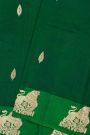 Matka Silk Bottle Green  Saree