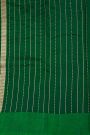 Matka Silk Bottle Green  Saree