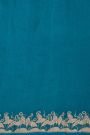 Matka Silk Teal Blue Saree