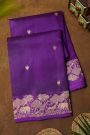 Matka Silk Violet  Saree