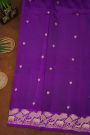 Matka Silk Violet  Saree