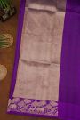 Matka Silk Violet  Saree
