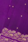 Matka Silk Violet  Saree
