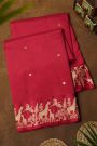 Fancy Matka Silk Red Saree