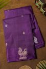 Matka Silk Violet  Saree