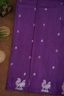 Matka Silk Violet  Saree