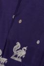 Matka Silk Navy Blue Saree