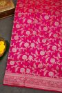 Banarasi Silk Rani Pink Saree