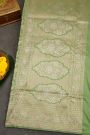 Banarasi Silk Pista Green  Saree