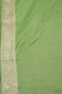 Banarasi Silk Pista Green  Saree