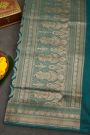 Banarasi Silk Teal Blue  Saree