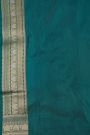 Banarasi Silk Teal Blue  Saree