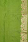 Banarasi Silk Parrot Green Saree
