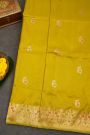 Banarasi Silk Lime Yellow Saree