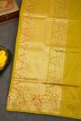 Banarasi Silk Lime Yellow Saree