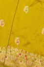 Banarasi Silk Lime Yellow Saree