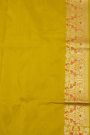Banarasi Silk Lime Yellow Saree