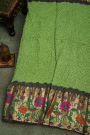 Bandhani Silk Green Saree